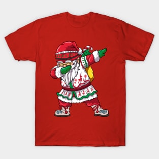 Retro Dabbing Santa Christmas T-Shirt